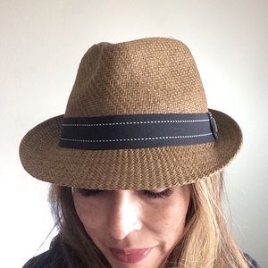 Peter Grimm Brown Straw Fedora